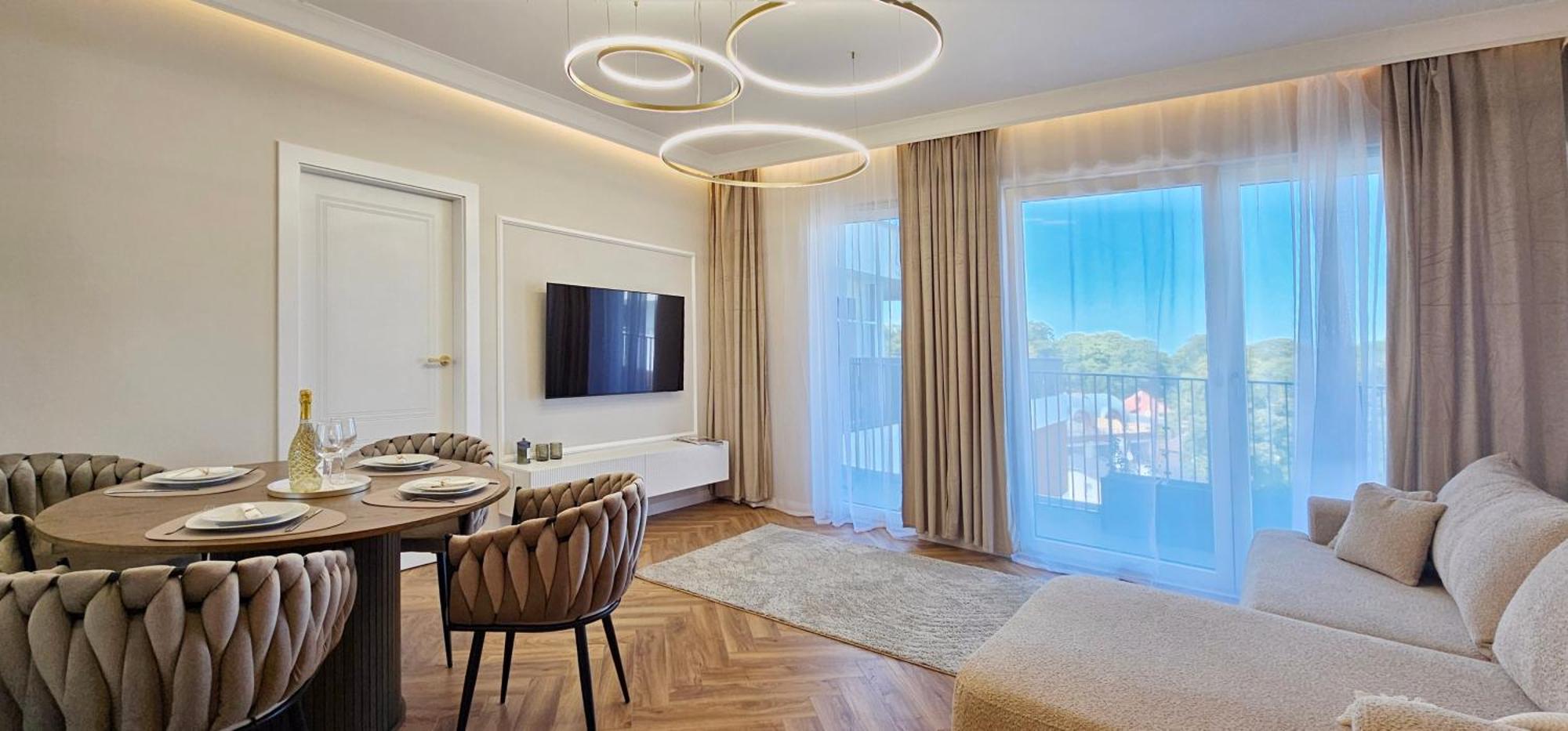 Baltic Waves A422 Z Osobna Sypialnia I Balkonem, Gratis Basen, Sauna, Gym Apartment