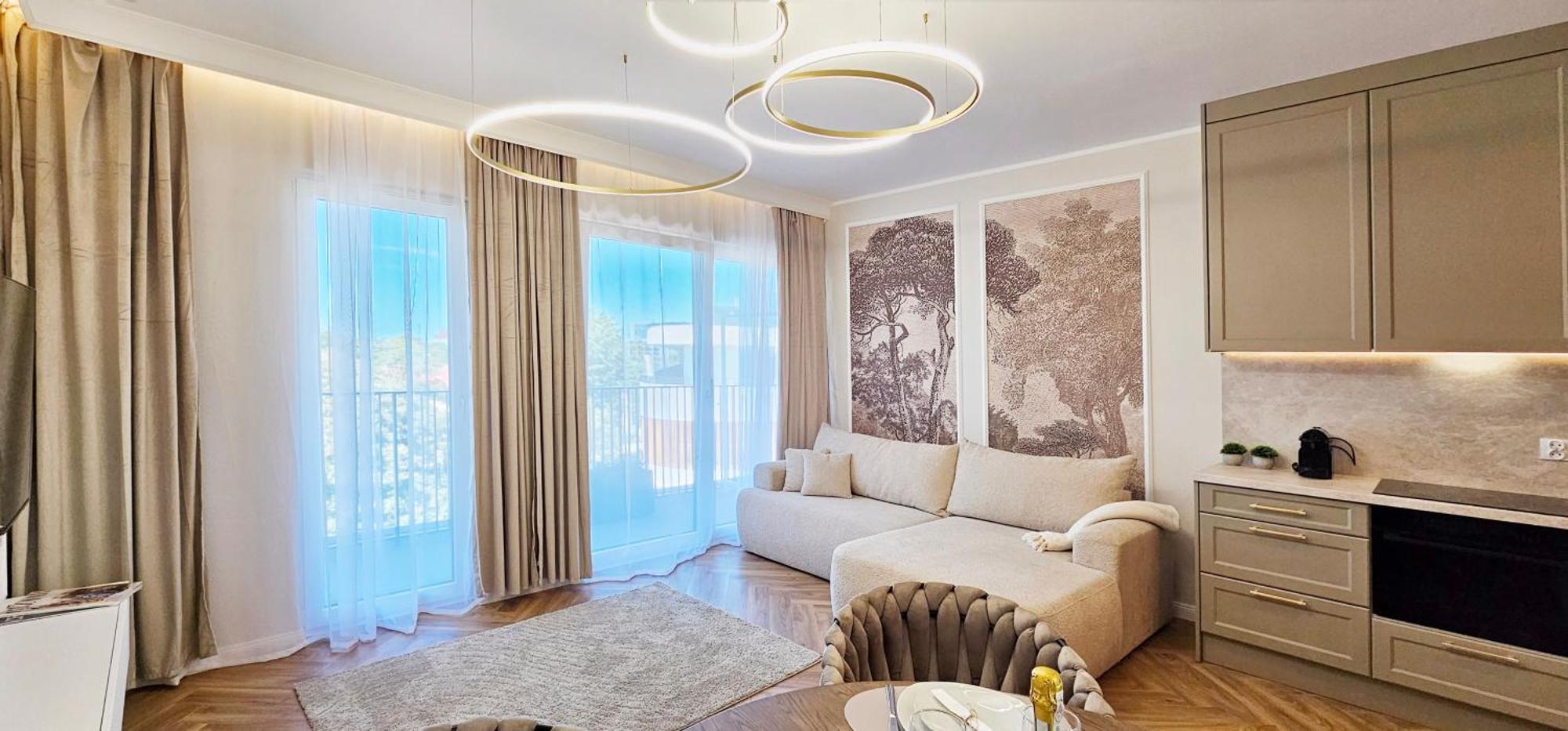 Baltic Waves A422 Z Osobna Sypialnia I Balkonem, Gratis Basen, Sauna, Gym *