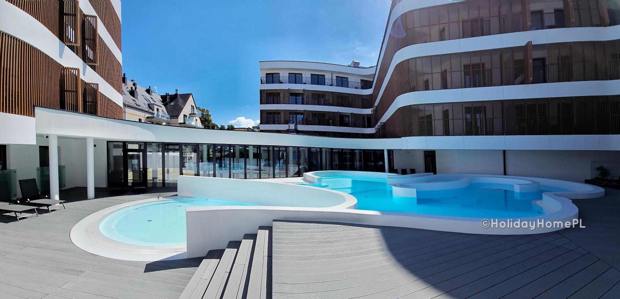 Apartment Baltic Waves A422 Z Osobna Sypialnia I Balkonem, Gratis Basen, Sauna, Gym Miedzyzdroje