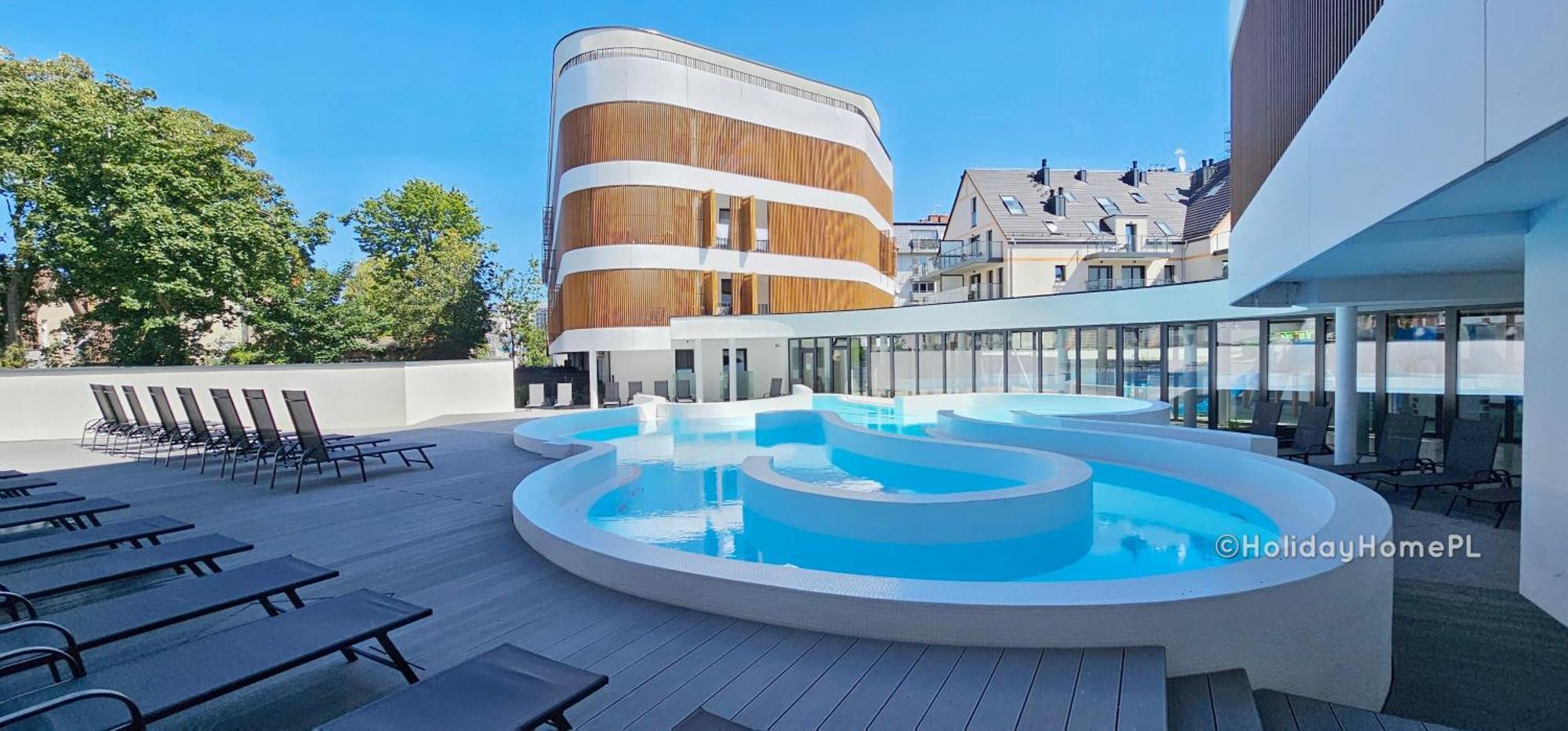 Baltic Waves A422 Z Osobna Sypialnia I Balkonem, Gratis Basen, Sauna, Gym Apartment